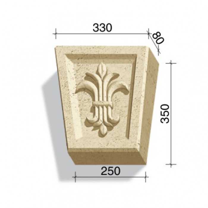 Замковый камень White Hills Тиволи 732-13, 350*330/250*80 мм