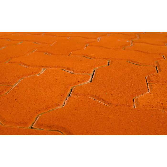 Плитка тротуарная BRAER Волна красный, 240x135x80 мм