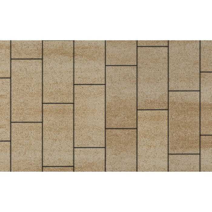 Плитка тротуарная Прямоугольник (Ла-Линия) Б.10.П.8 Искусственный камень степняк, 300x150x80 мм